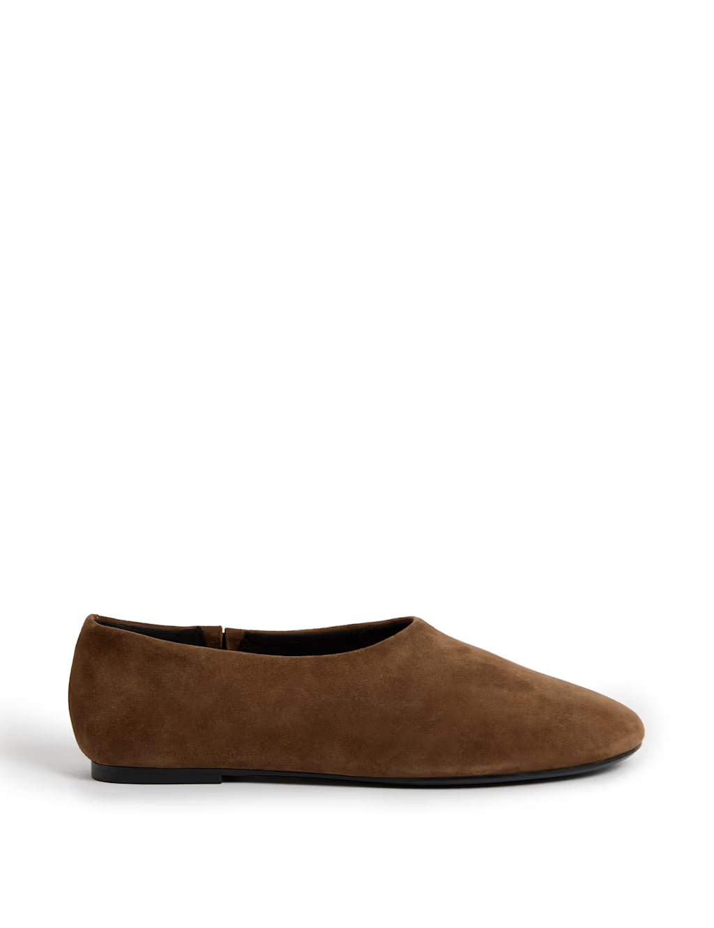 Suede Flat Ballet Pumps